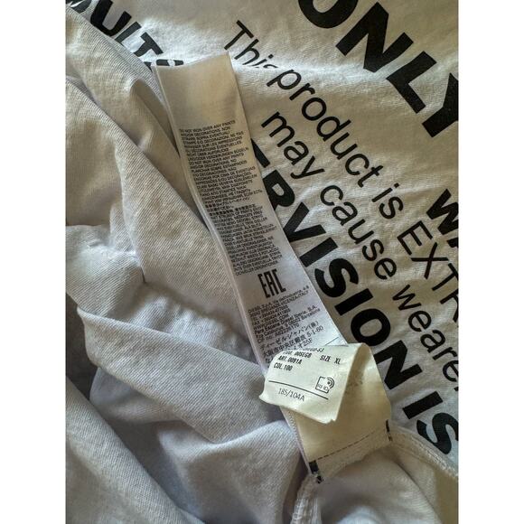 DIESEL ONLY THE BRAVE Graphic T-Shirt | Abstract Slogan Streetwear Tee (Size XL) - Picture 6 of 6